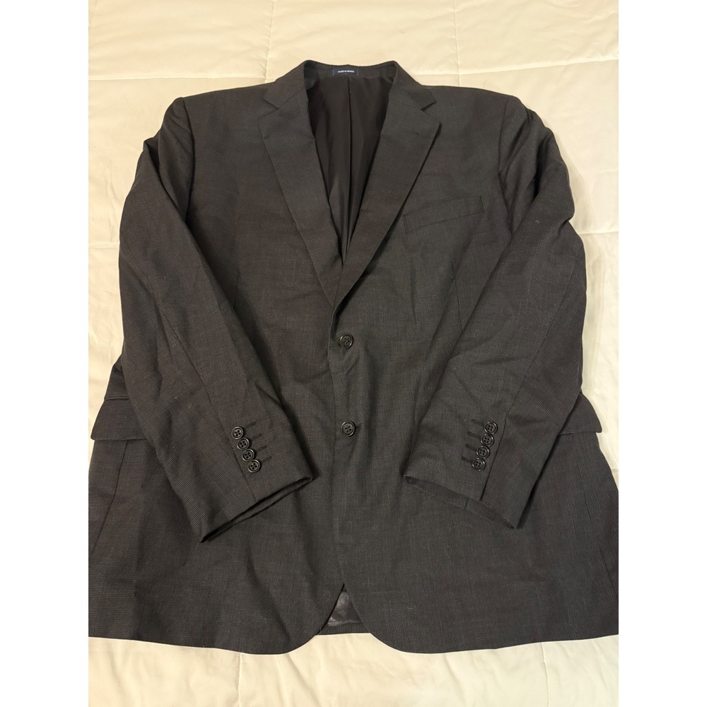 Stafford Tailored Culture Mens Classic Fit Blazer Charcoal Gray Sport Coat 48R